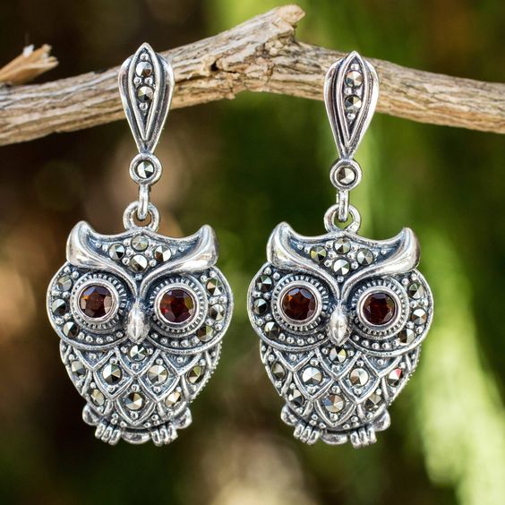 Marcasite Owl Jewelry